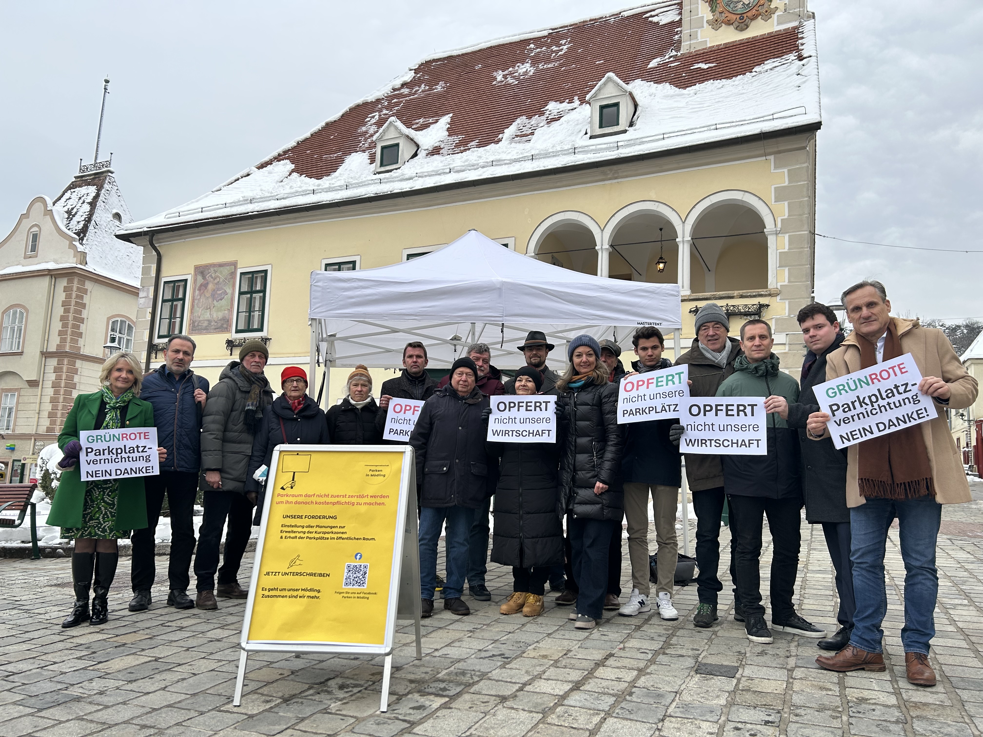 Demo vor dem Rathaus